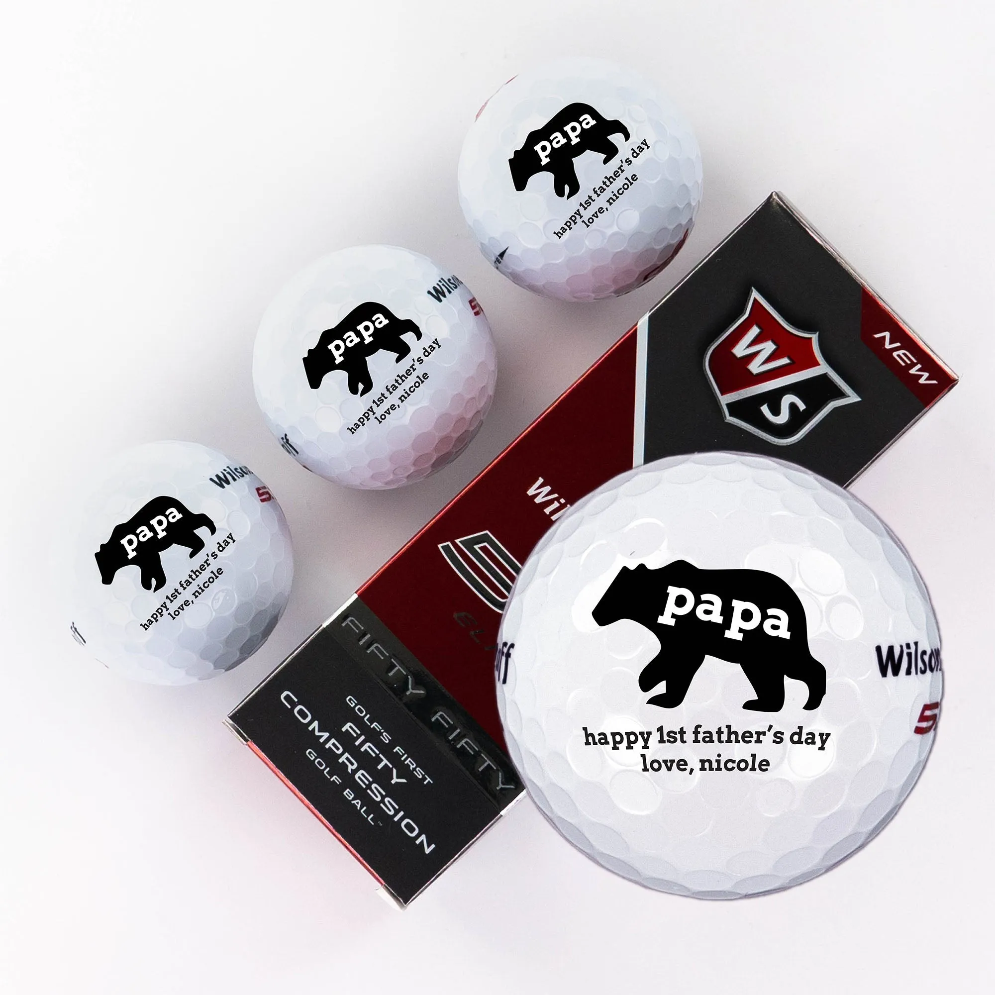 Father Photo, Printed Golf Balls