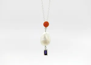 February (baroque pearl birthstone necklace)