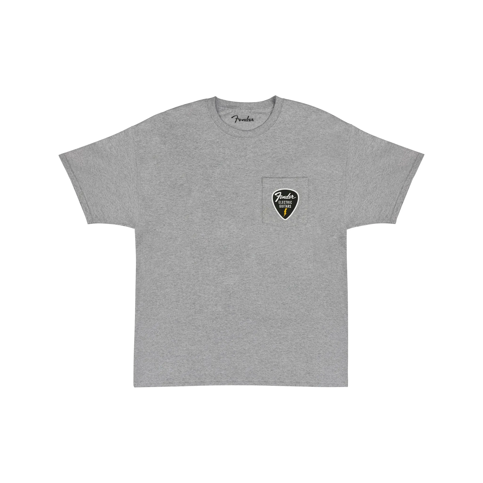 Fender Pick Patch Pocket Tees, Athletic Gray