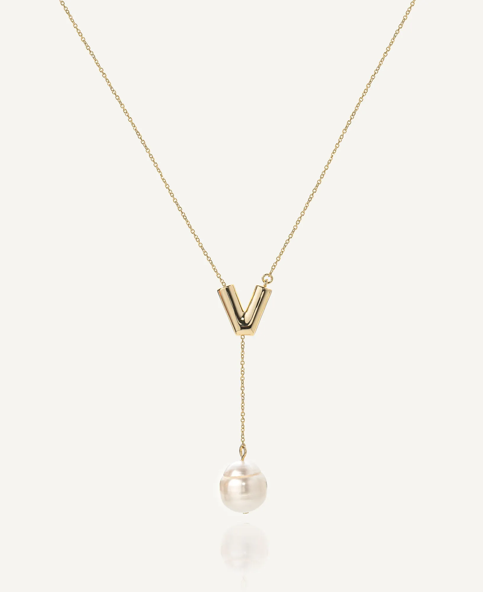 Flora Lariat Pearl Necklace