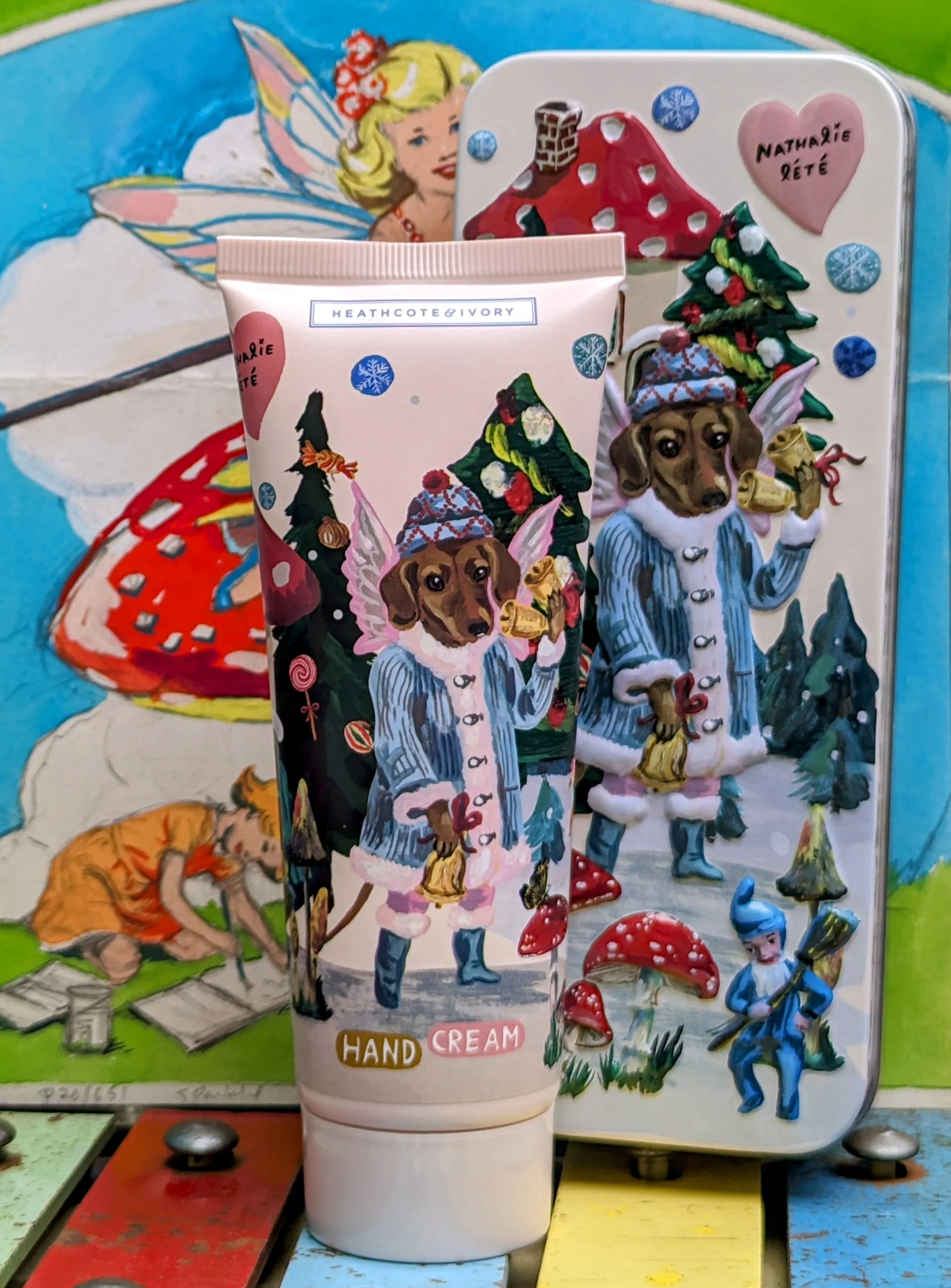 Forest Folk dog tin with hand cream
