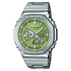 G-Shock G-Steel Octagonal Lime Green Dial Watch GM-2110D-3A