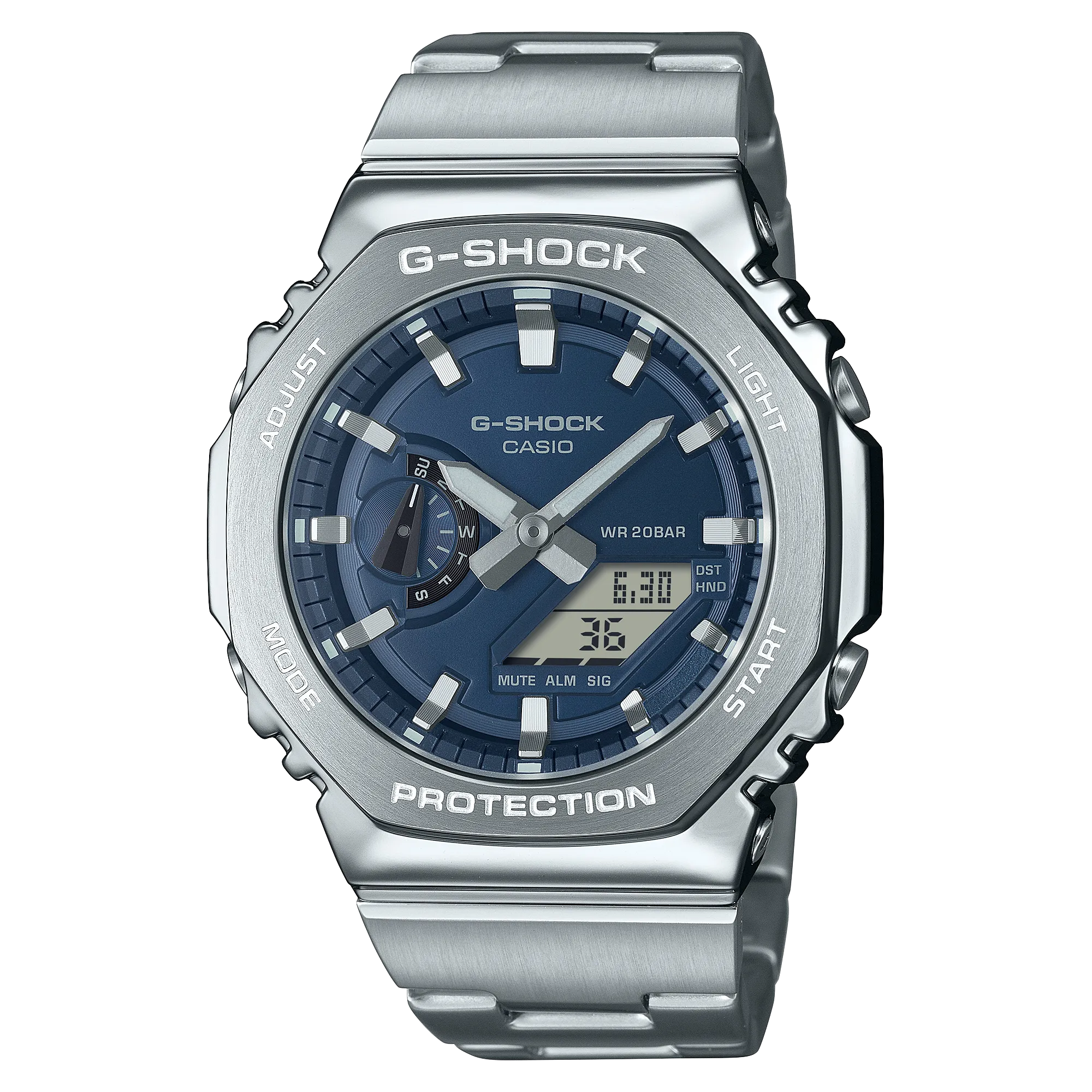 G-Shock G-Steel Octagonal Navy Blue Dial Watch GM-2110D-2B