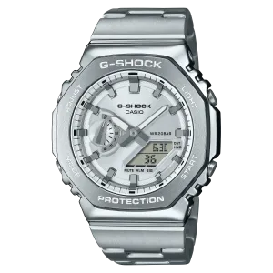 G-Shock G-Steel Octagonal Silver Dial Watch GM-2110D-7A