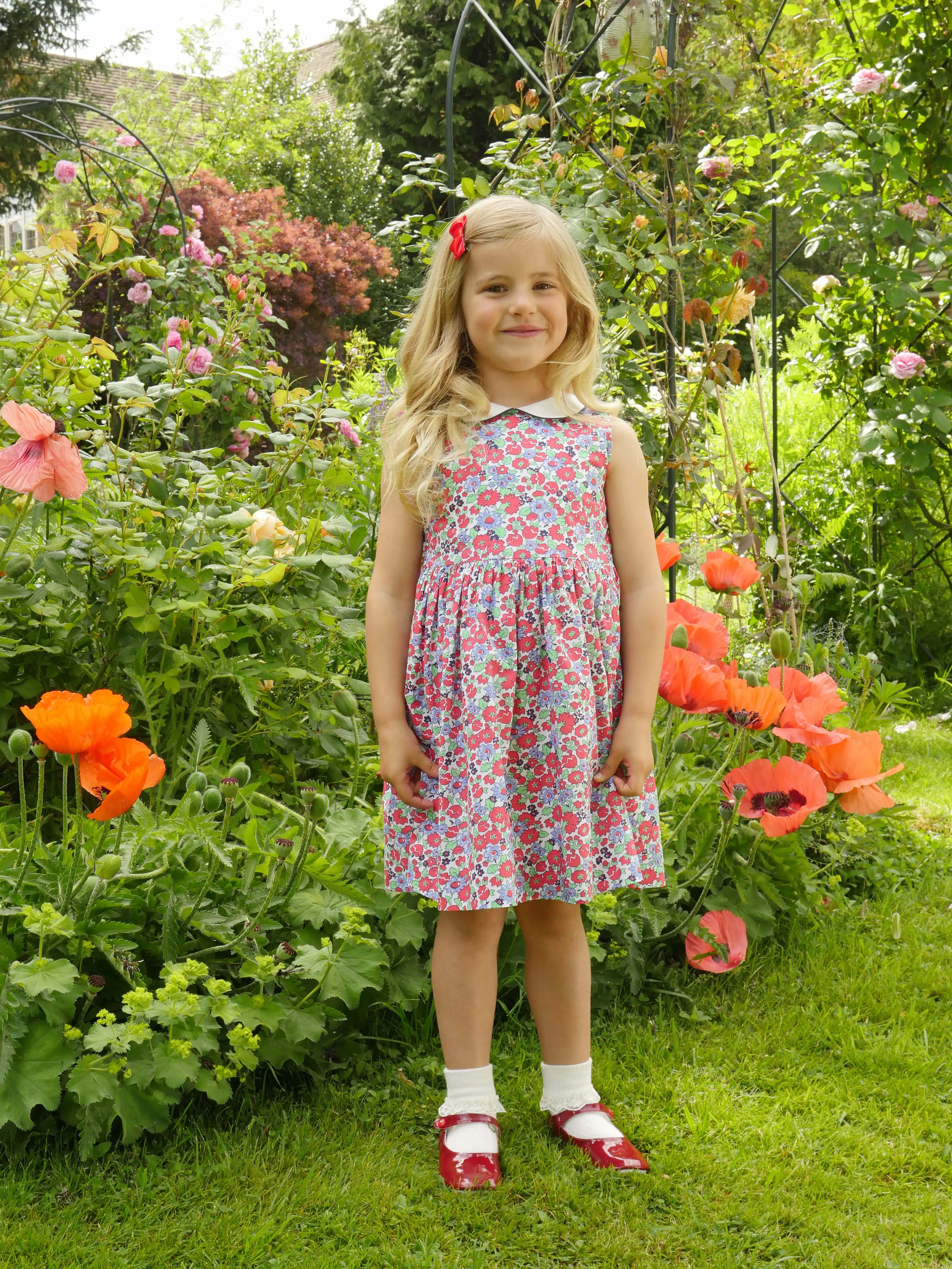 Garden Floral Peter Pan Collar Dress