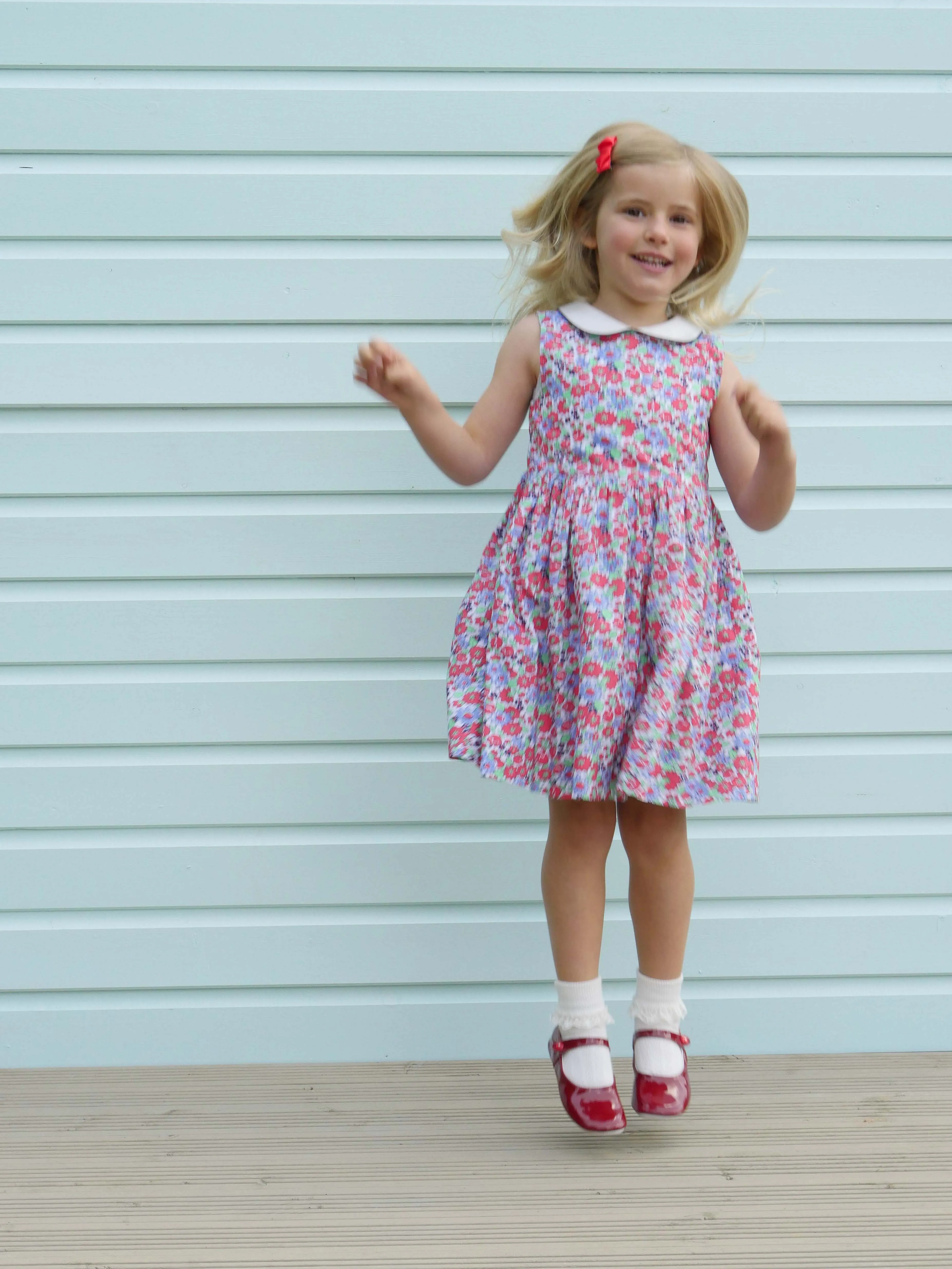 Garden Floral Peter Pan Collar Dress