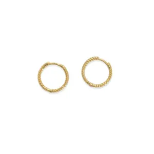 Gold Dipped Huggie Earrings