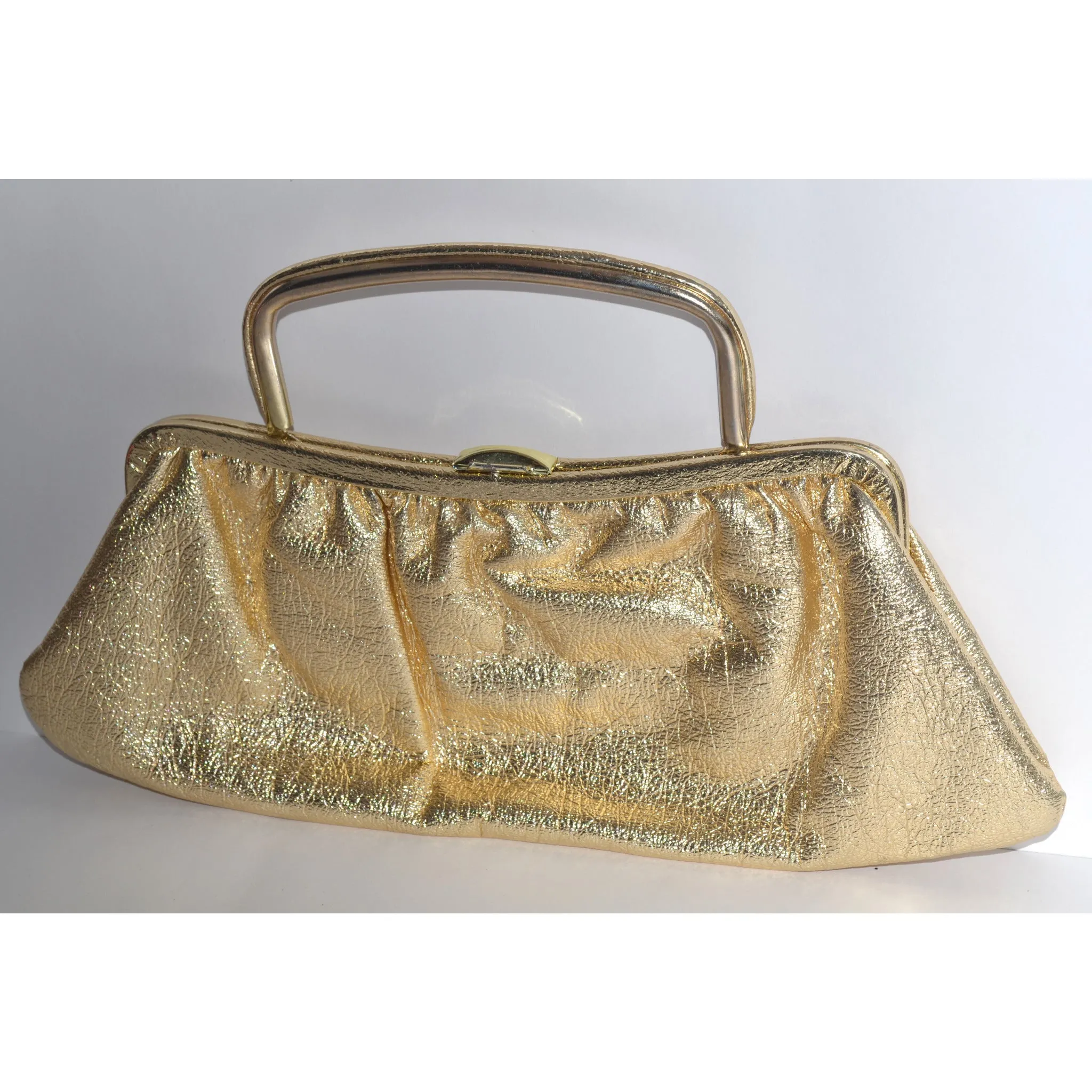 Gold Lame Clutch Purse