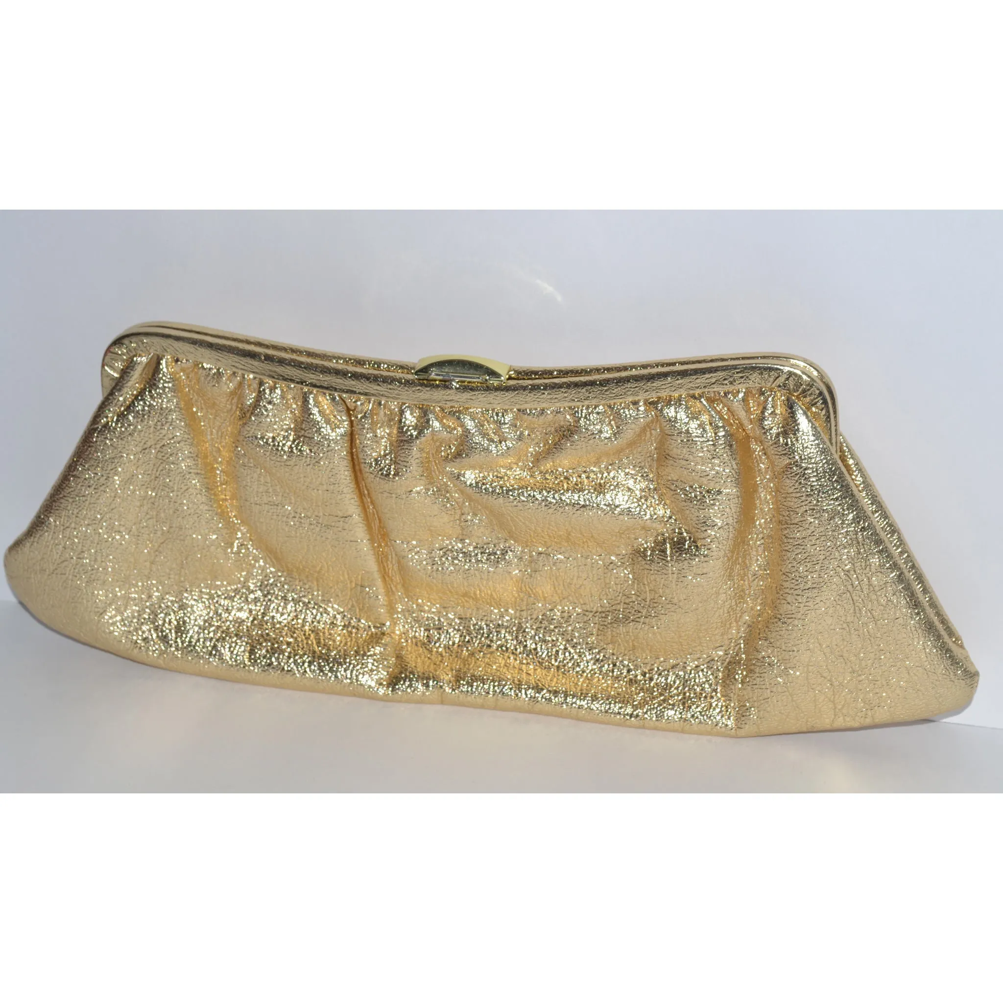 Gold Lame Clutch Purse