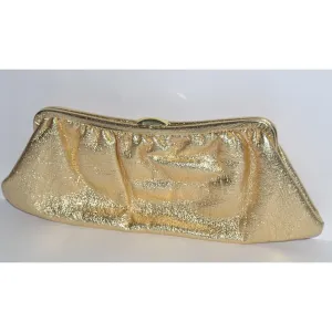 Gold Lame Clutch Purse