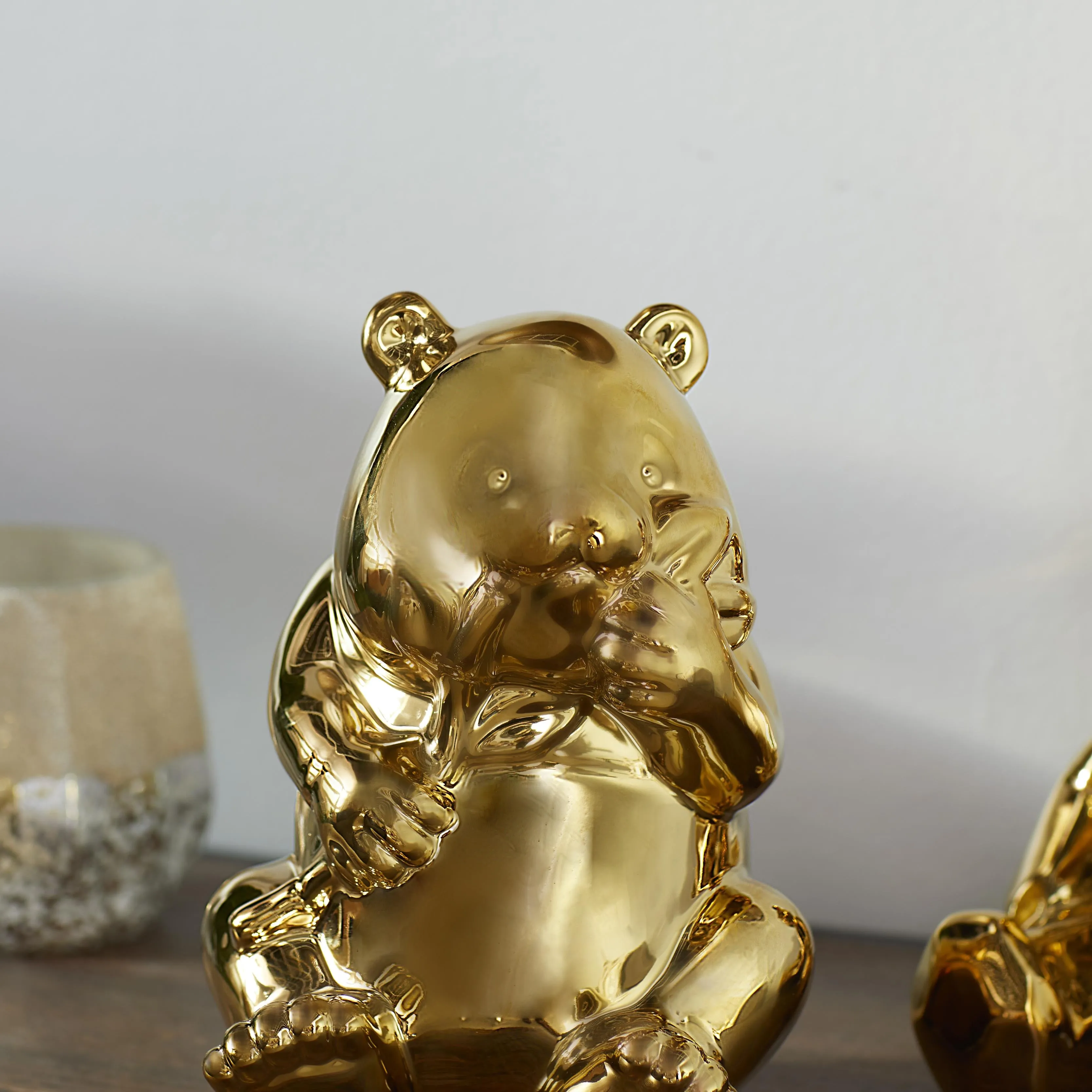 GOLD PORCELAIN BEARS