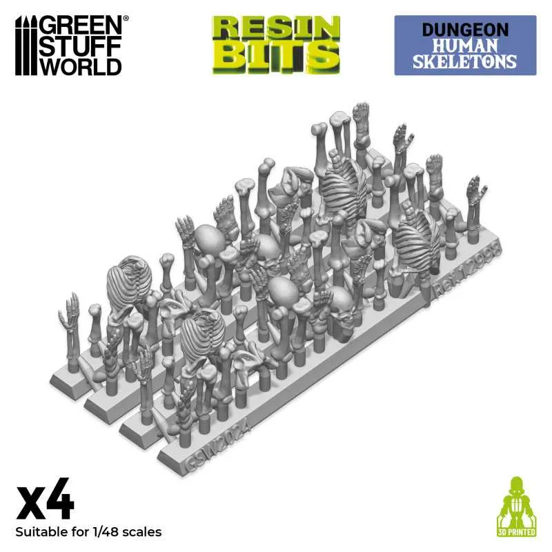 GSW Resin Basing Set - Human Skeletons 1:48