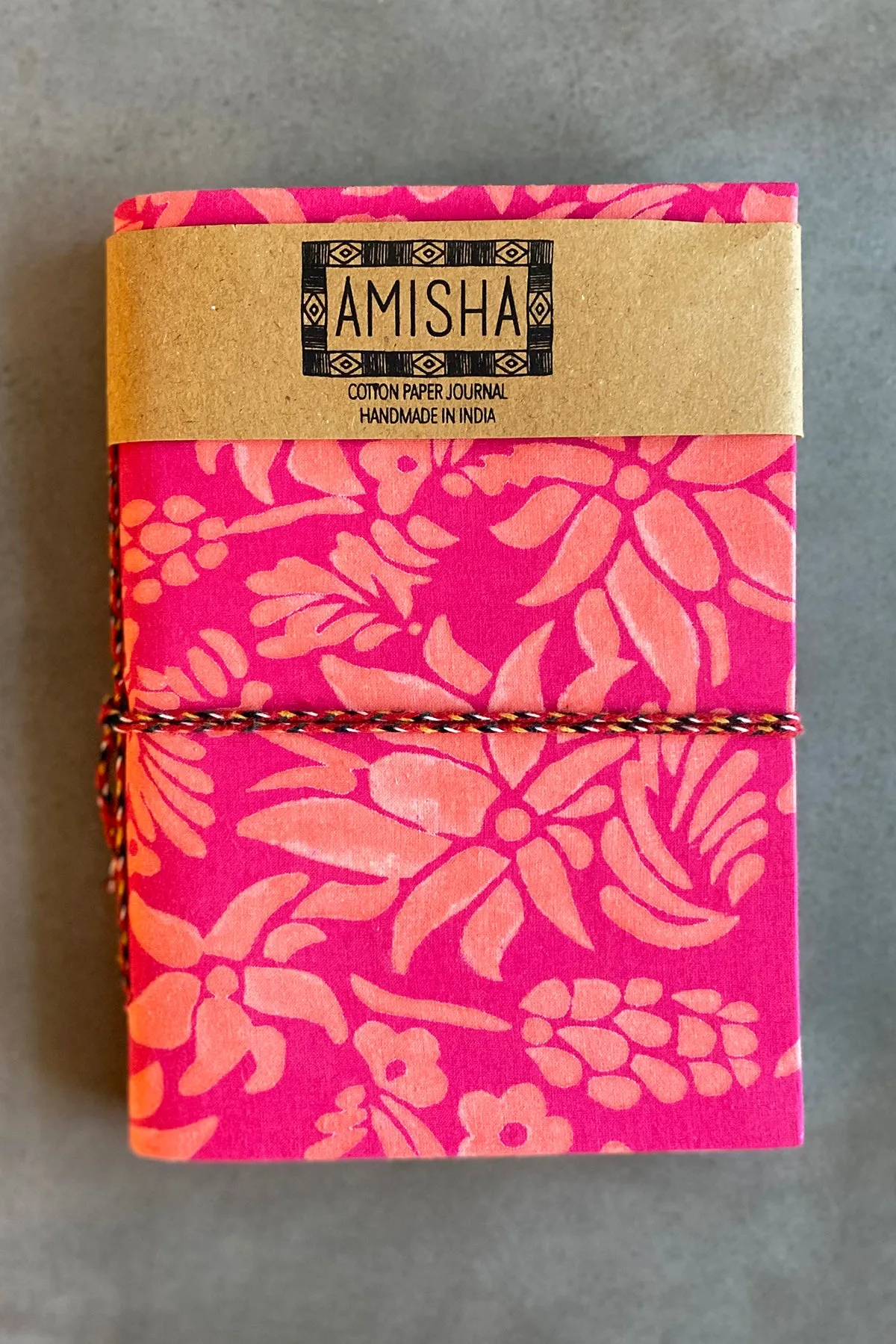 Handmade Paper Medium Journal | Flora Coral