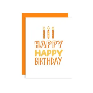 Happy Happy Birthday Card