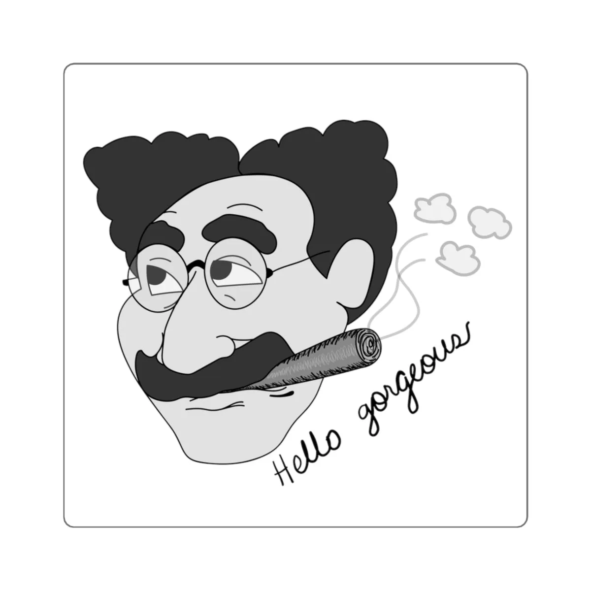 Hello Gorgeous Square Stickers