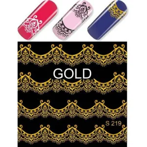 Henna Gold Water Transfer - 219G