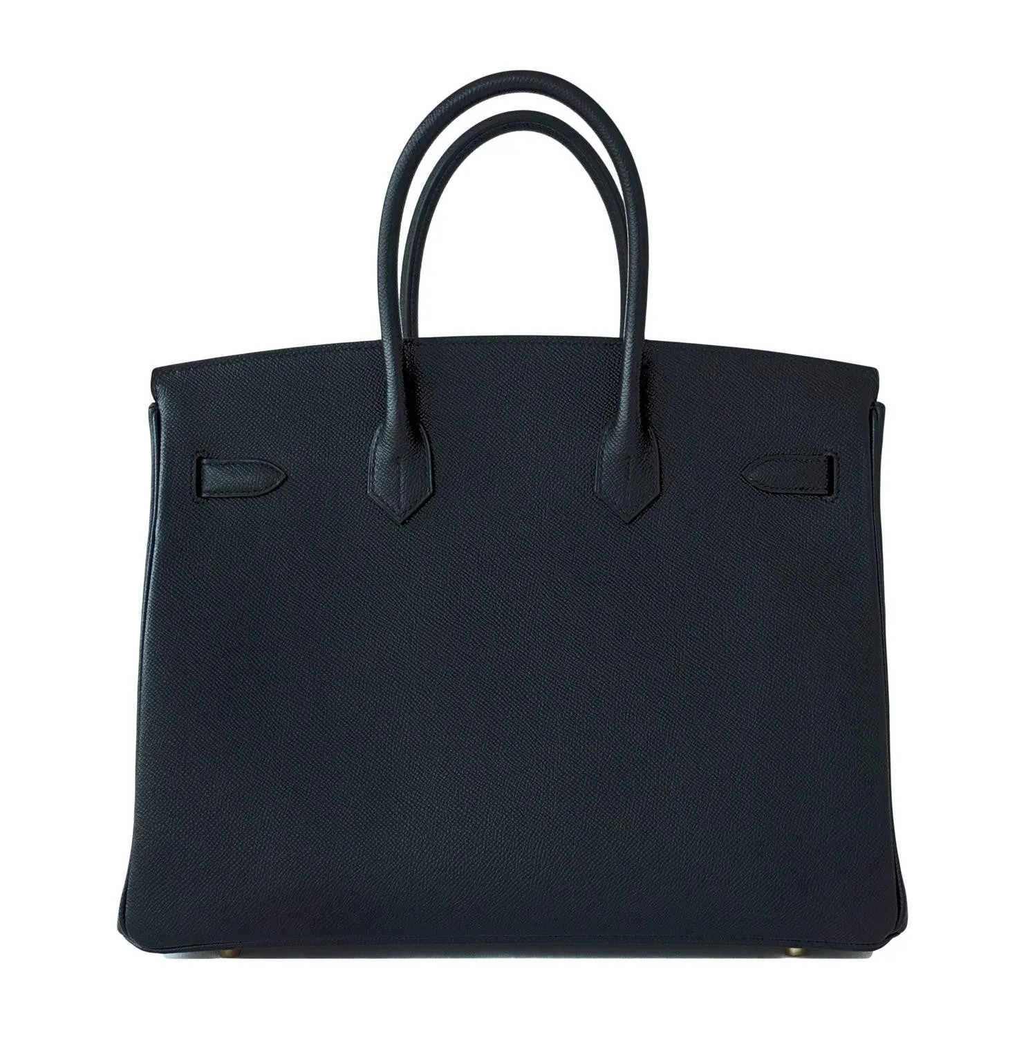 Hermes Black 35cm Birkin Gold Hardware Epsom Bag Power Birkin