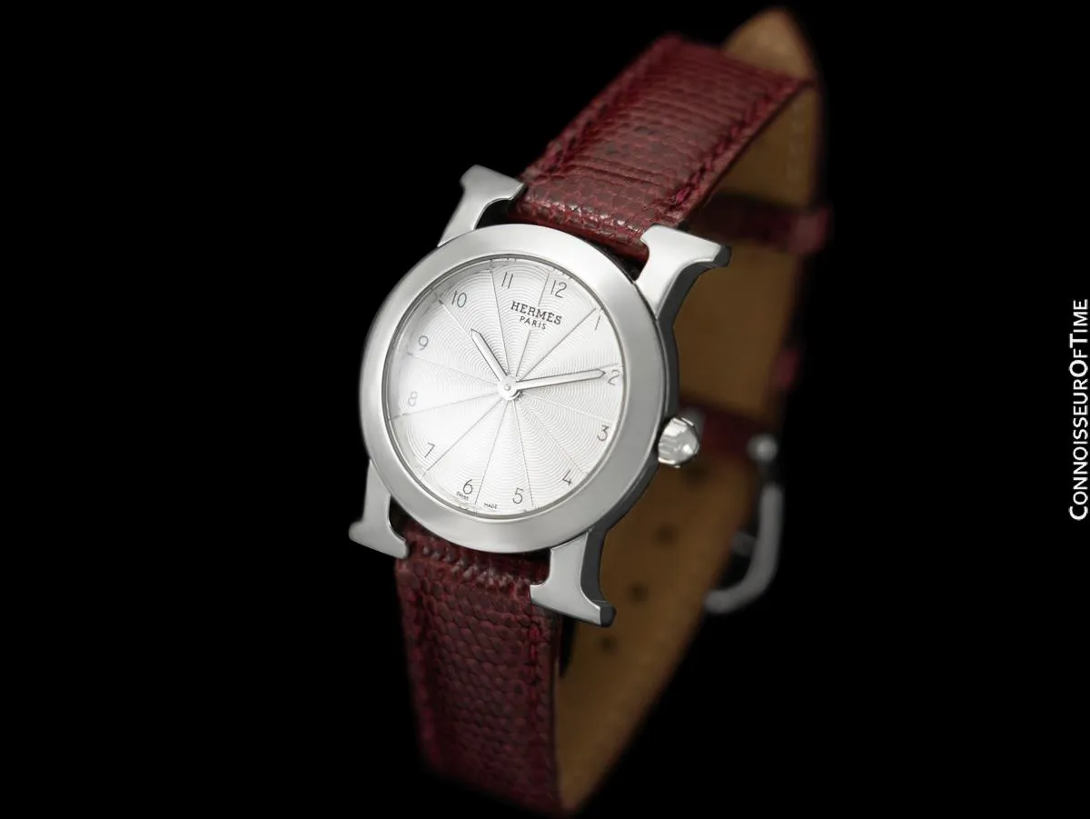 Hermes Heure H Ronde Ladies Quartz Watch with Boxes - Stainless Steel