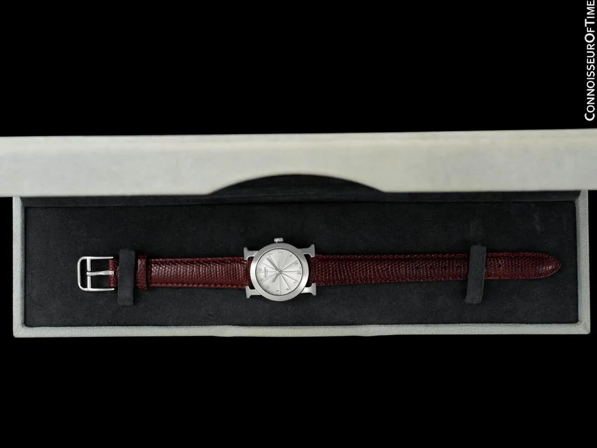 Hermes Heure H Ronde Ladies Quartz Watch with Boxes - Stainless Steel