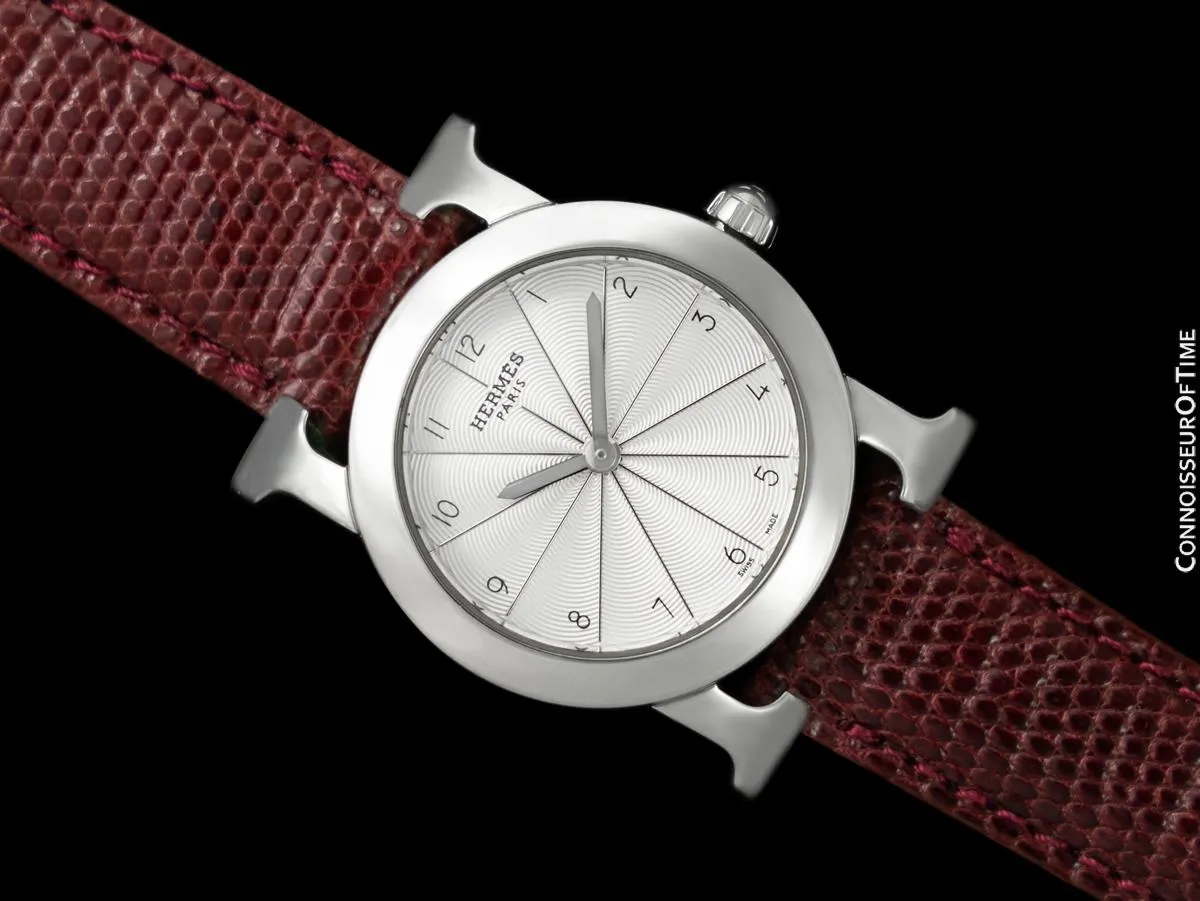 Hermes Heure H Ronde Ladies Quartz Watch with Boxes - Stainless Steel