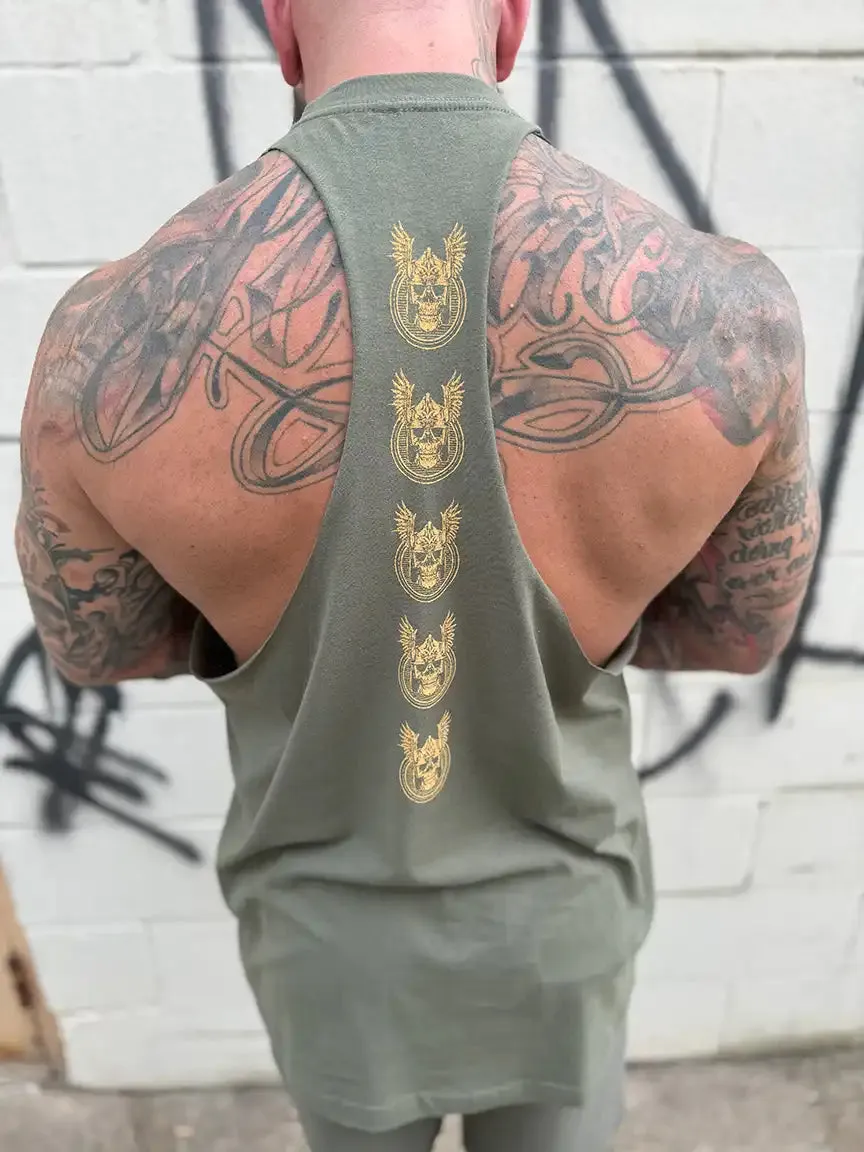 HIGH FUCKING STANDARDS STRINGER TANK TOP*MILITARY GREEN*