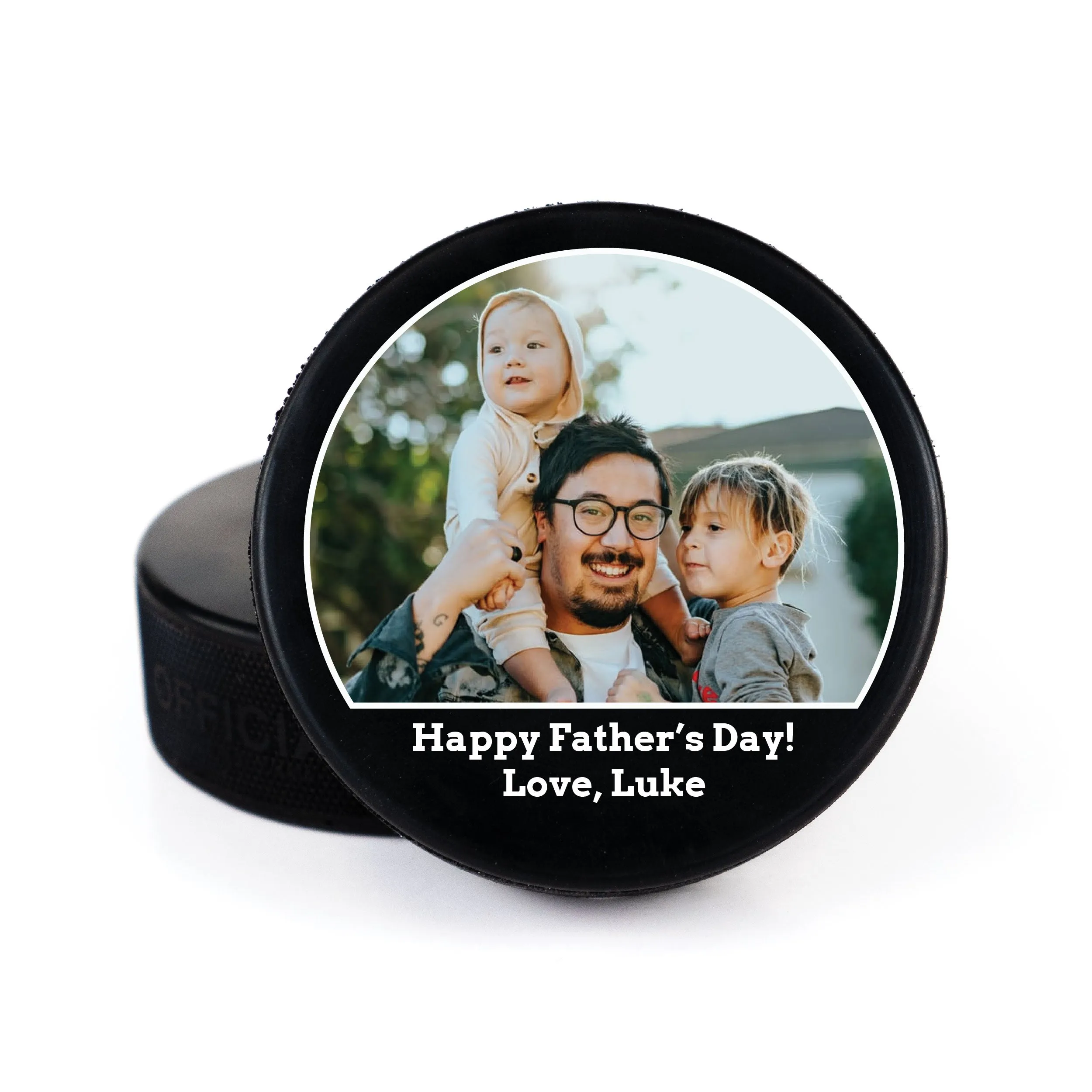Hockey Sticks Personalization, Printed Hockey Puck