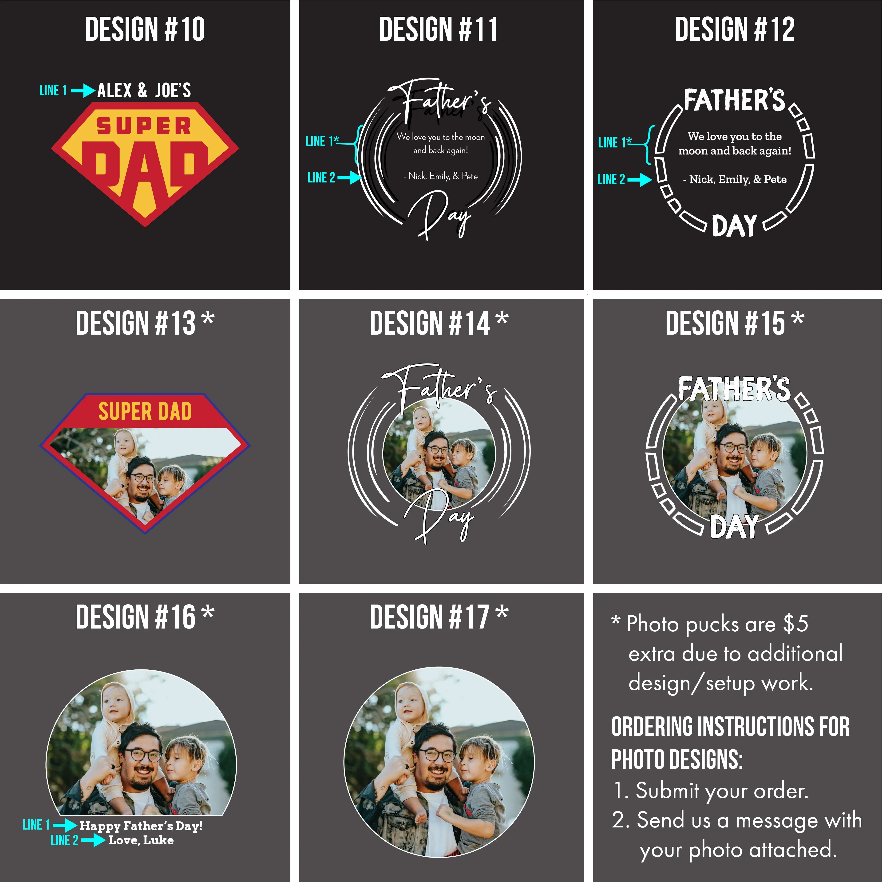 Hockey Sticks Personalization, Printed Hockey Puck