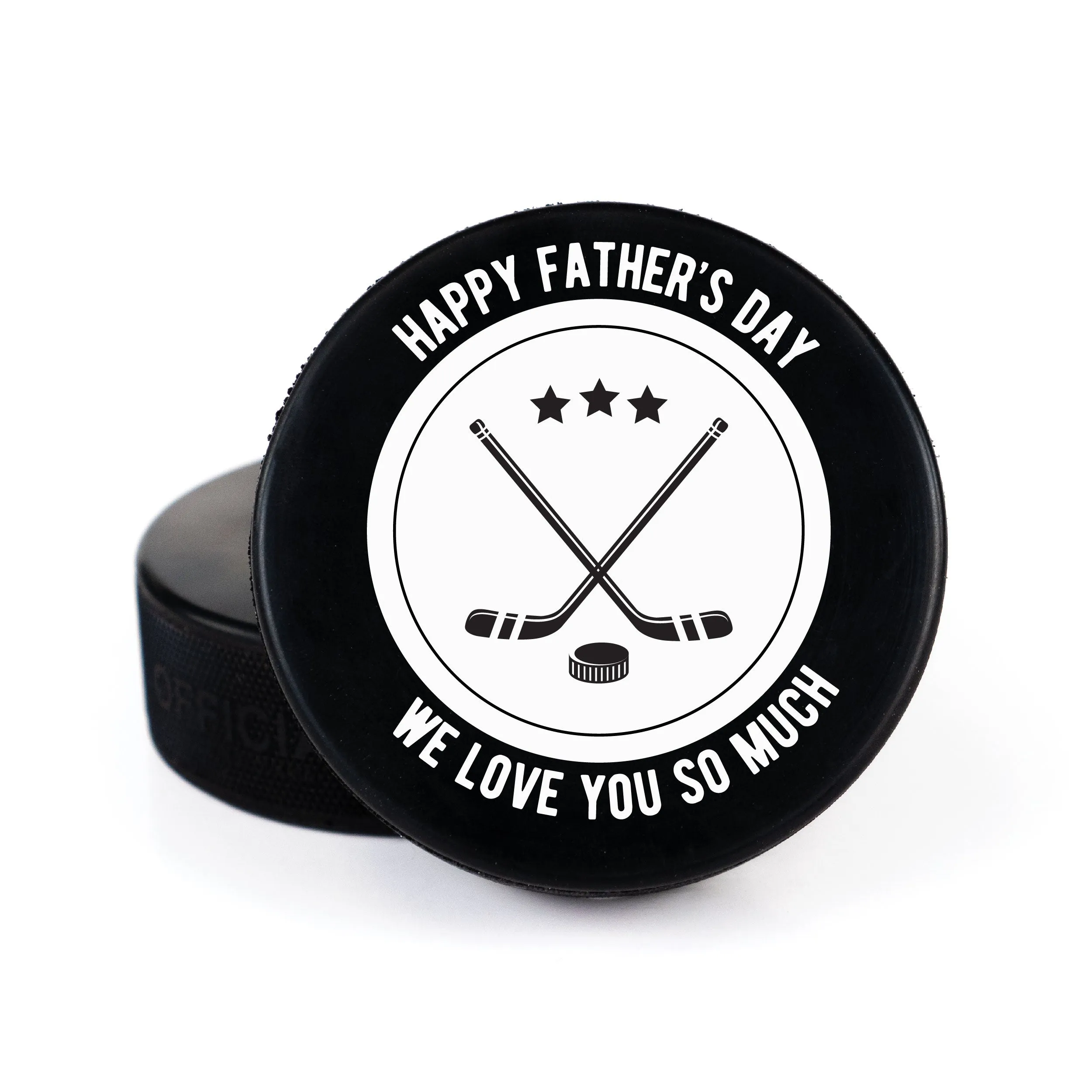 Hockey Sticks Personalization, Printed Hockey Puck