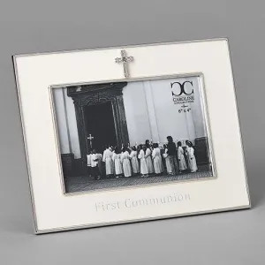 Holy First Communion Frame With Cross  (6") for 4 x 6 picture