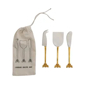 Honey Bee Cheese Knives Set