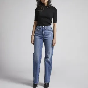 HP🥳 Silver Jeans Highly Desirable High Rise Trouser Leg Indigo Jeans Size 12
