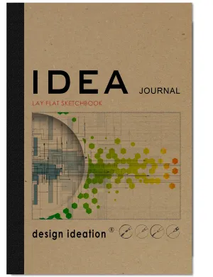 IDEA JOURNAL LAY FLAT Sketchbook. Removable sheet, journal style sketchbook. Multi-media. (5.5” x 8.5”) LF-50100-LS