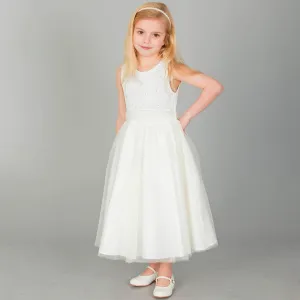 Isabella Flower Dress - Ivory