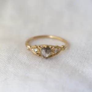 Isadora Ring with Salt and Pepper Diamond