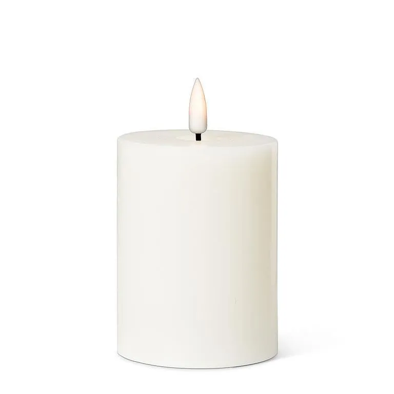 Ivory LED Pillar Candles