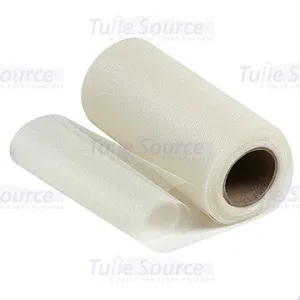 Ivory Tulle Shimmer Fabric