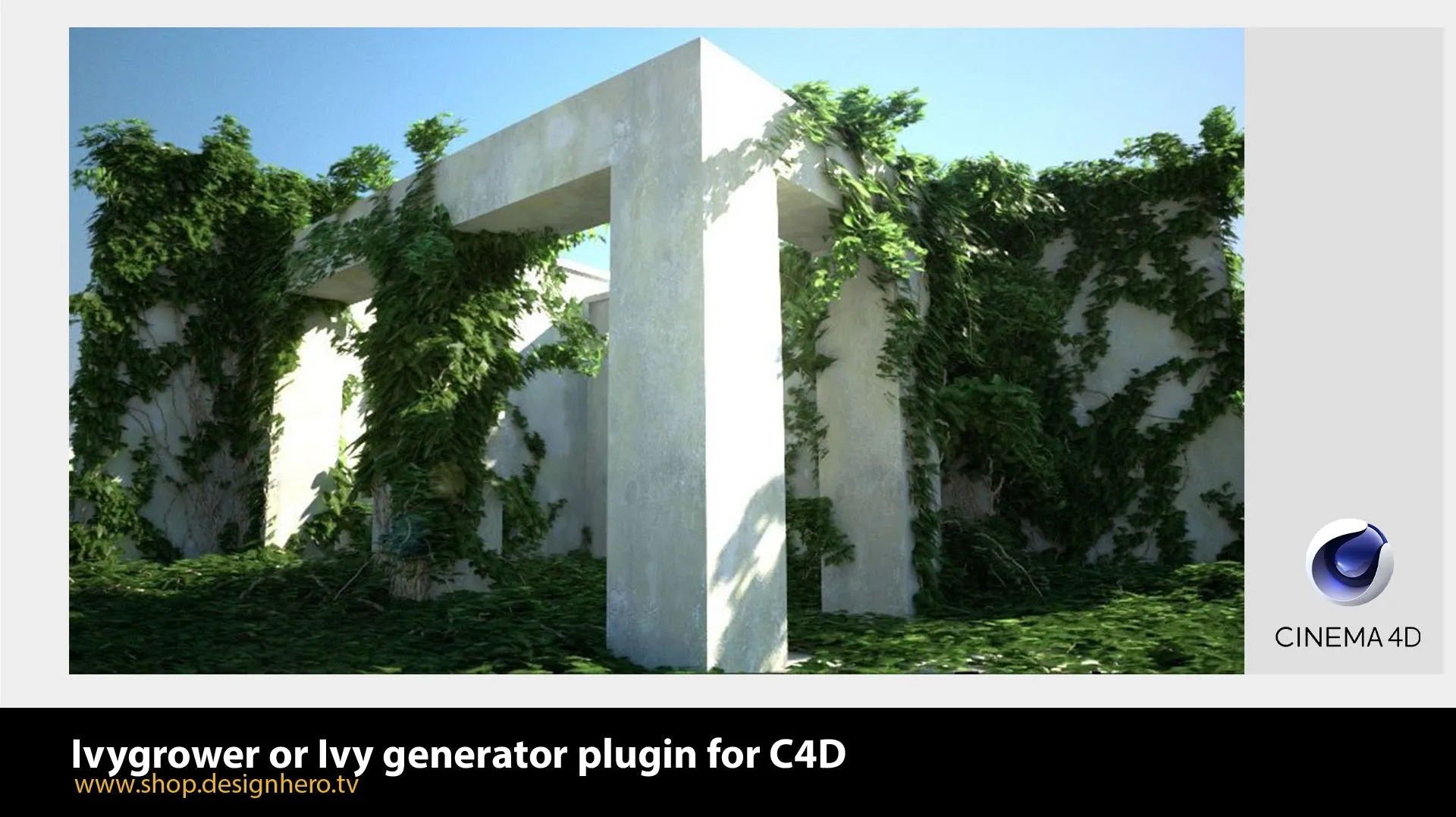 Ivy generator or Ivygrower plugin for C4D.