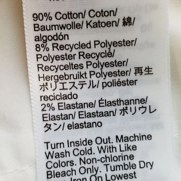 J.‎ Crew 9&quot; Vintage Slim Straight Jeans Size 29 White Stretch NWOT $128 BQ304