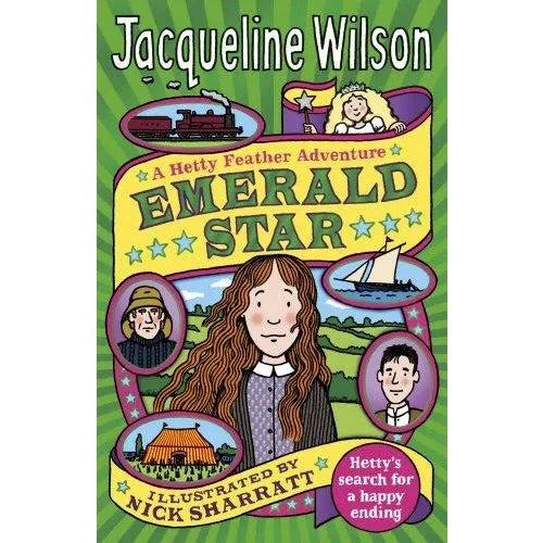 Jacqueline Wilson Hetty Feather Series Collection 5 Books Set (Little Stars, Sapphire Battersea, Diamond, Hetty Feather, Emerald Star)