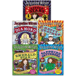 Jacqueline Wilson Hetty Feather Series Collection 5 Books Set (Little Stars, Sapphire Battersea, Diamond, Hetty Feather, Emerald Star)