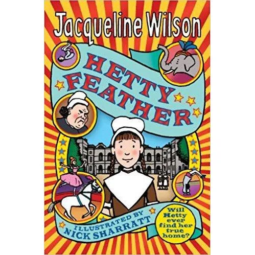 Jacqueline Wilson Hetty Feather Series Collection 5 Books Set (Little Stars, Sapphire Battersea, Diamond, Hetty Feather, Emerald Star)