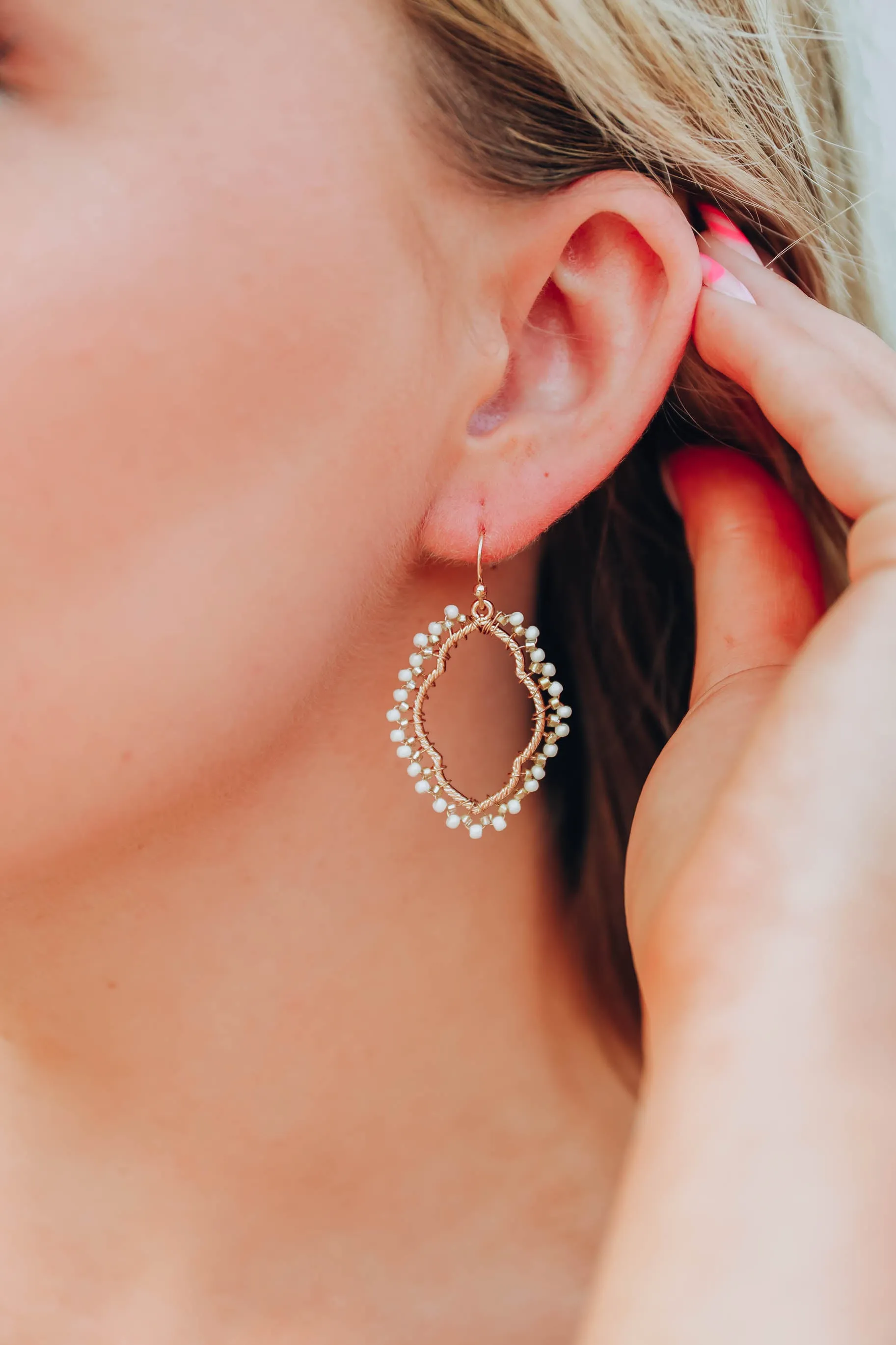 Jago Earrings - Ivory