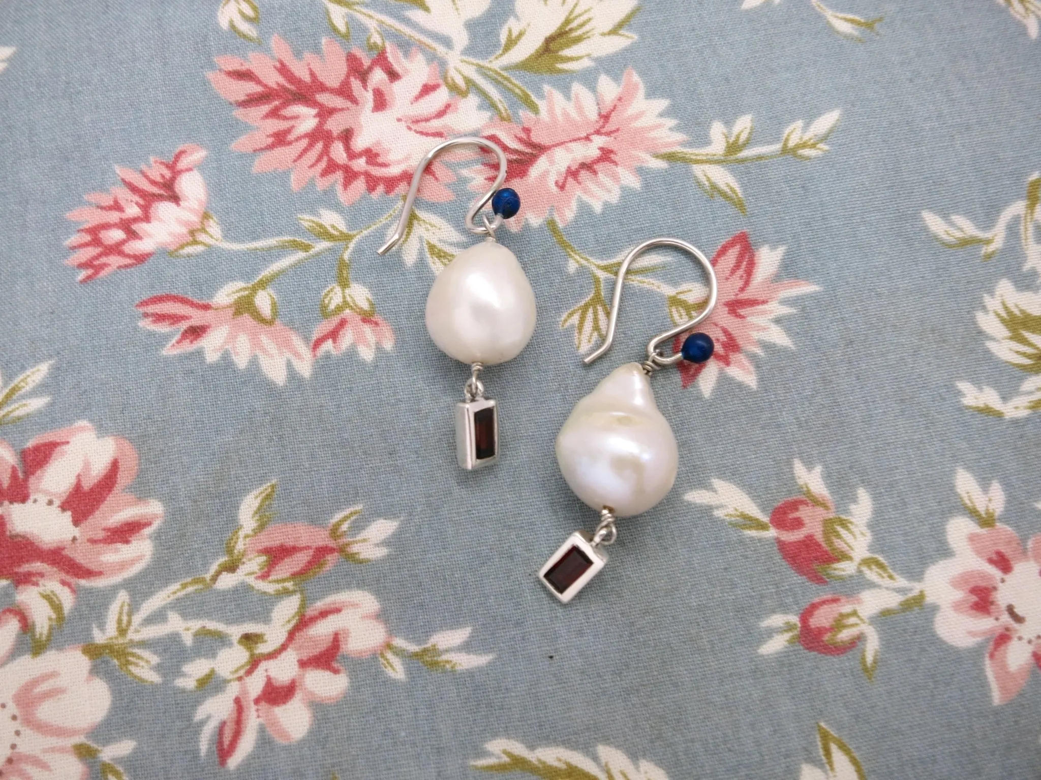 January (baroque pearl birthstone earrings)