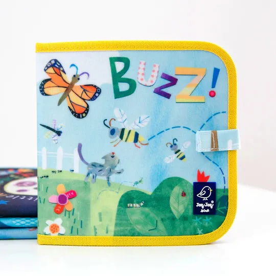 Jaq Jaq Bird - Erasable Book - Backyard Bugs