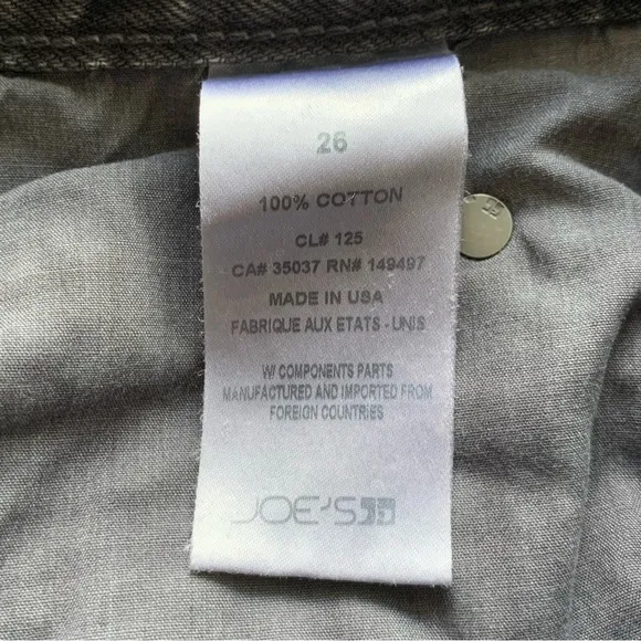 Joe's Jeans x WeWoreWhat The Danielle High Rise Vintage Straight Jeans in Grey