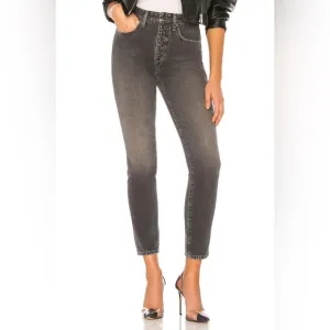 Joe's Jeans x WeWoreWhat The Danielle High Rise Vintage Straight Jeans in Grey