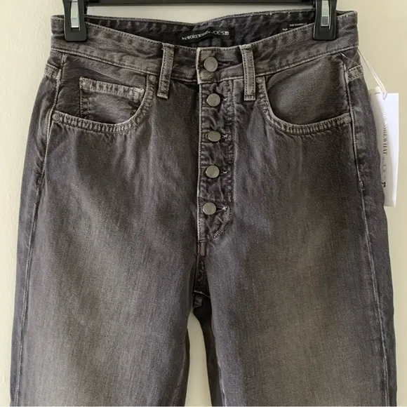 Joe's Jeans x WeWoreWhat The Danielle High Rise Vintage Straight Jeans in Grey