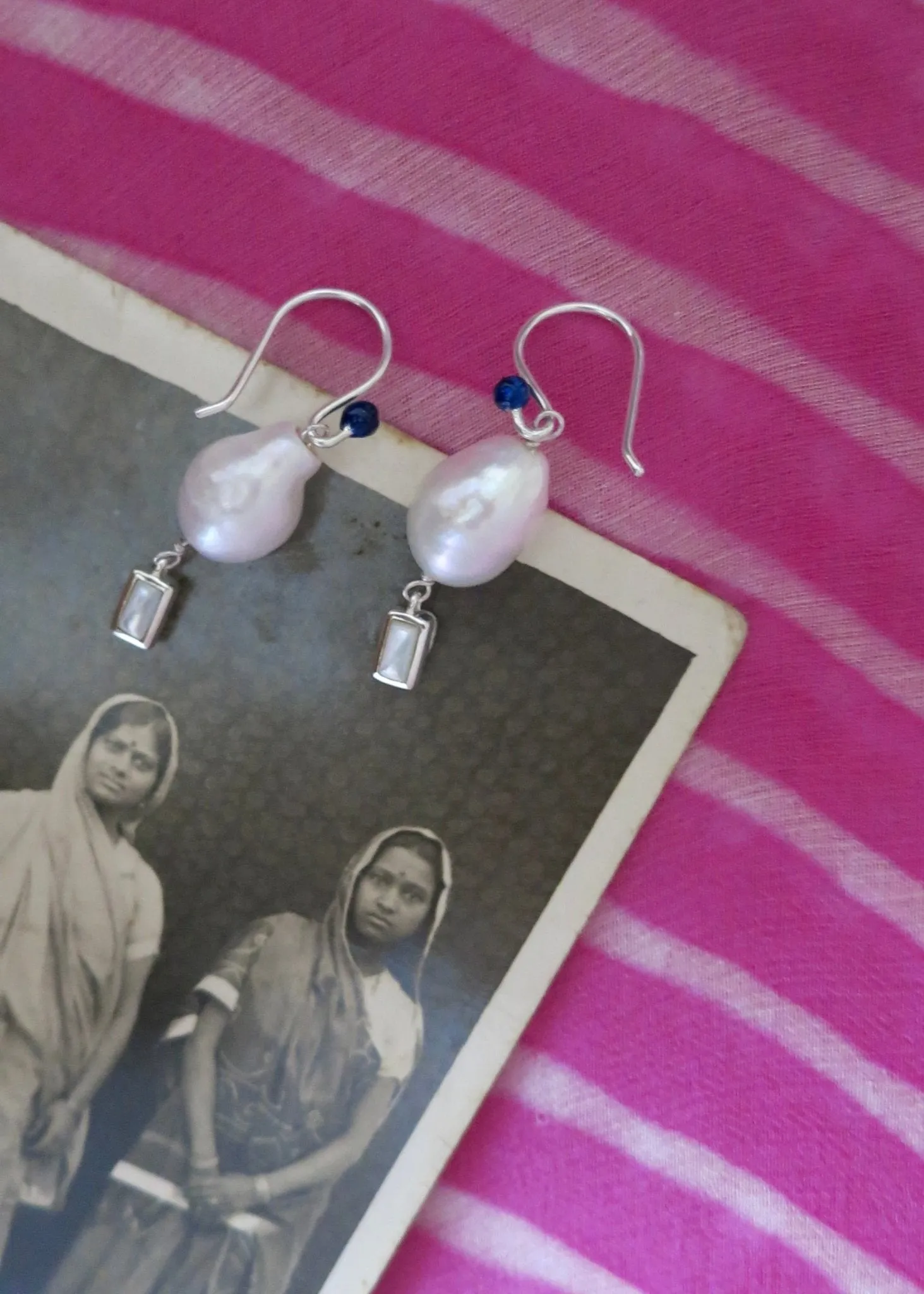 June (baroque pearl birthstone earrings)