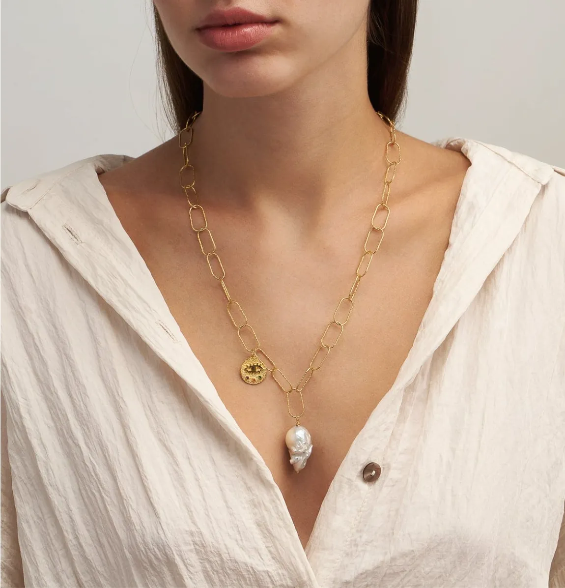 Kressida Mini Lost Sea Statement Necklace 80cm