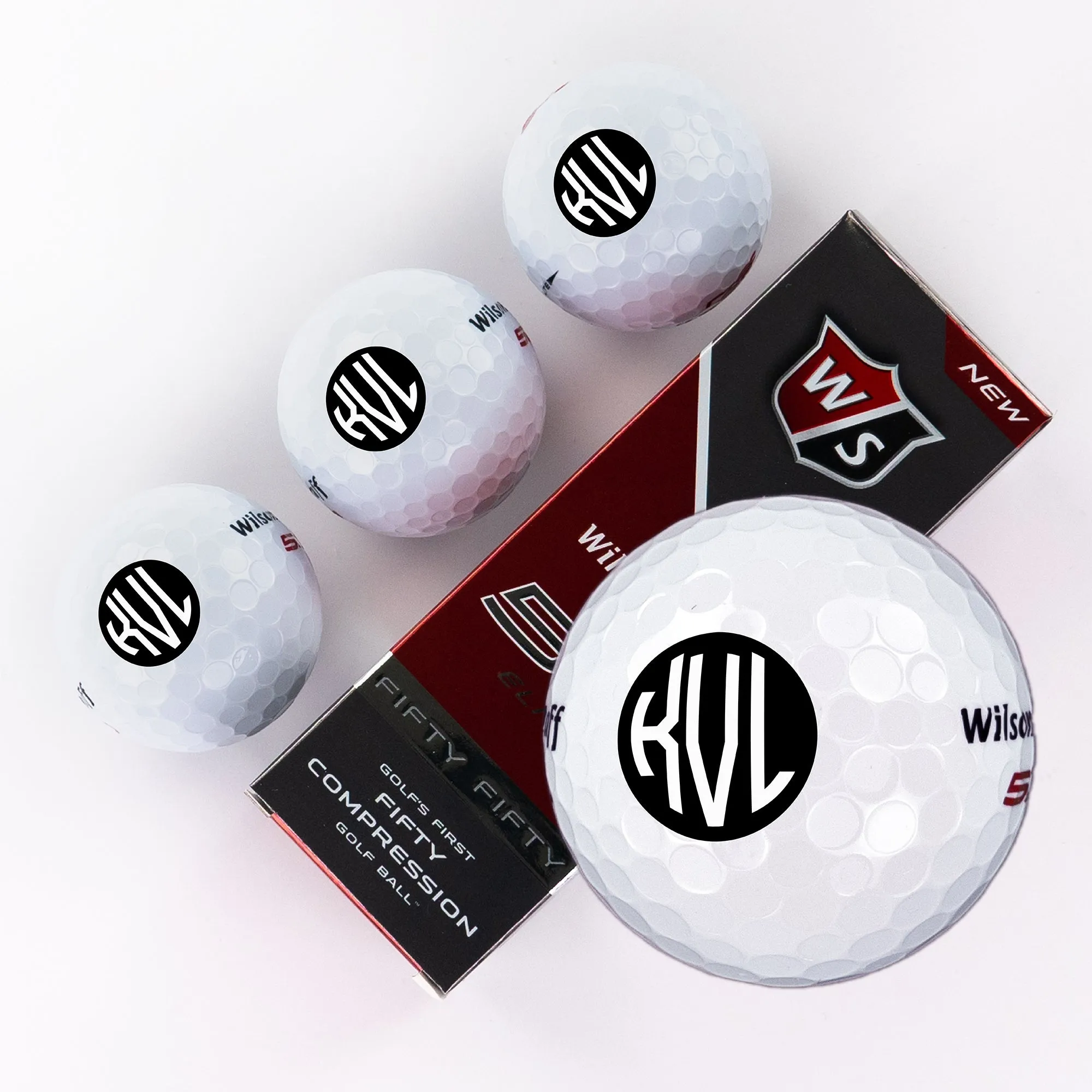 Last Initial & Name, Printed Golf Balls